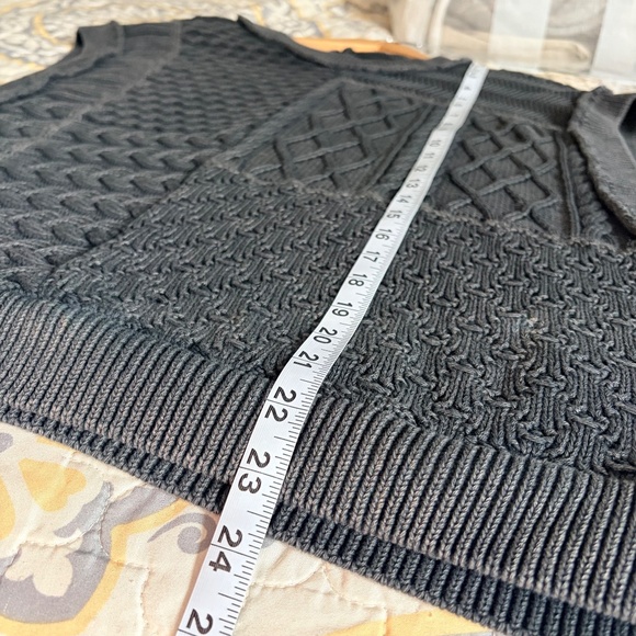 Free People Take The Plunge sweater vest, washed black, M - Picture 7 of 12
